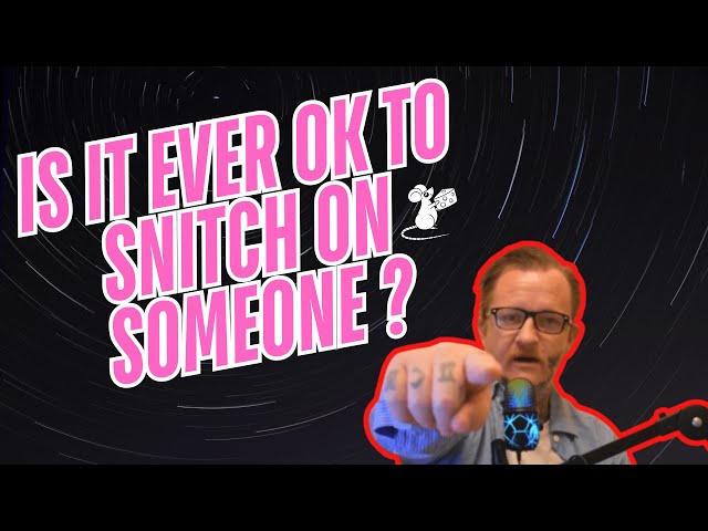 IS IT EVER OK TO SNITCH ? EVEN IF YOURE NOT A CRIM ? #jail #prison #crime #snitch #prisonlife