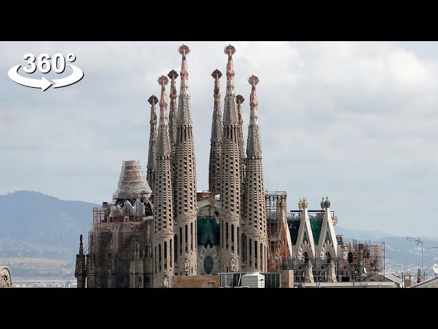 Discover Sagrada Família in Barcelona, Spain, VR 360 video