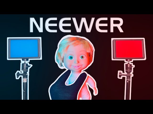 Budget Color Filter Lights!-NEEWER 2 Packs Tabletop dimmable 5600k