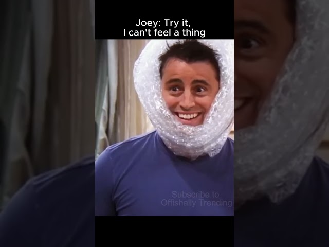 F.R.I.E.N.D.S | Joey: Try it, I can't feel a thing | #friends #funny #movie #sitcom #shorts