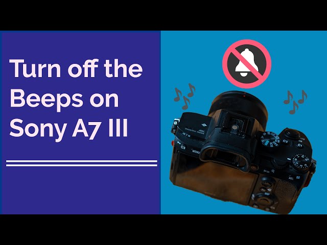 Sony A7 iii Menu Tutorial - How to Turn the Beeps off