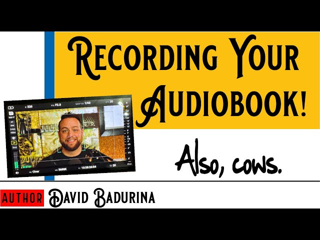 RECORDING AN AUDIOBOOK - Book Marketing as an Author, Chickens, Cows & Filming a Commercial!