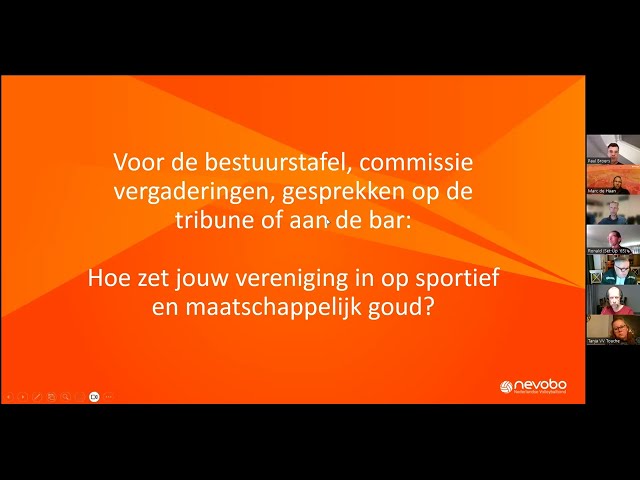 Webinar: Financiële mogelijkheden om te werken aan de toekomst van je club