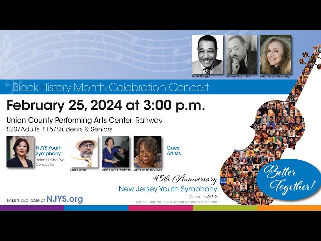 NJYS Youth Symphony Black History Month Celebration Concert