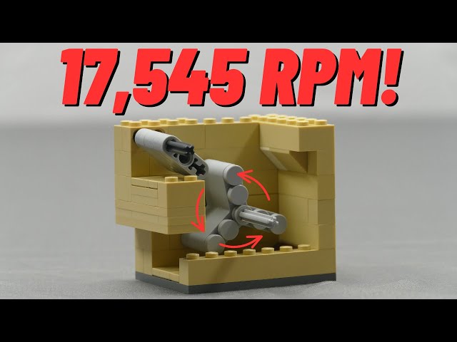 Lego Vacuum Engine Turbine! 17,545 RPM! (My Fastest Yet!)