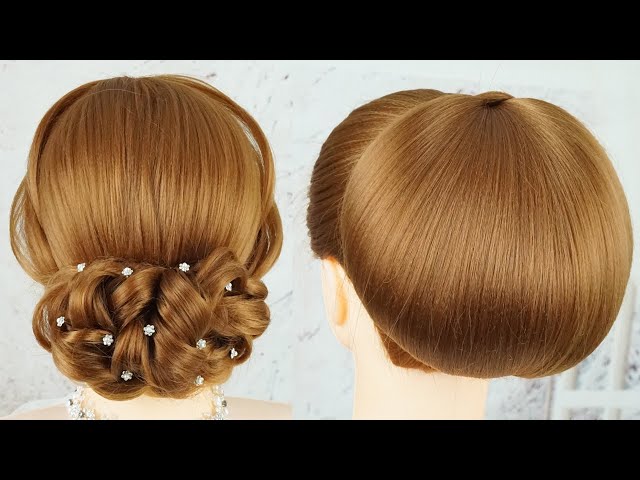 7 Easy Bun Hairstyles Without Donut For Wedding | Easy Party Hairstyles