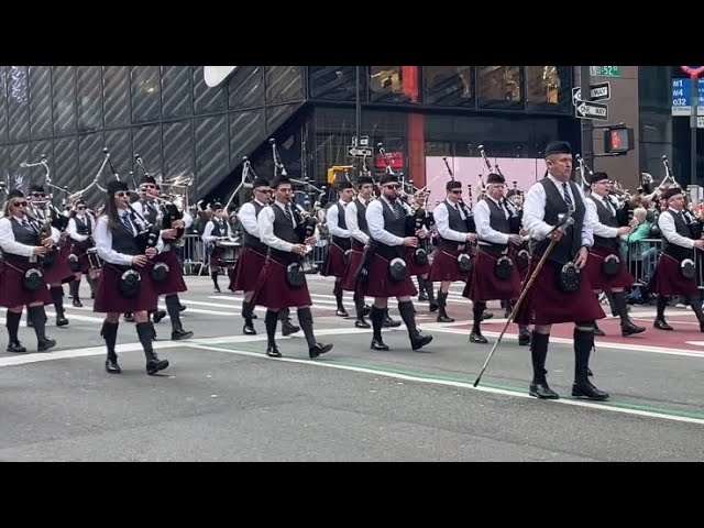 The Bagpipes and Bands of the 2024 NYC St. Patrick’s Day Parade. 3/16/24