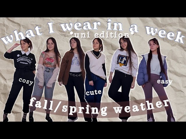 week of uni outfits | realistic, easy and cute outfit ideas for university *grad school edition*