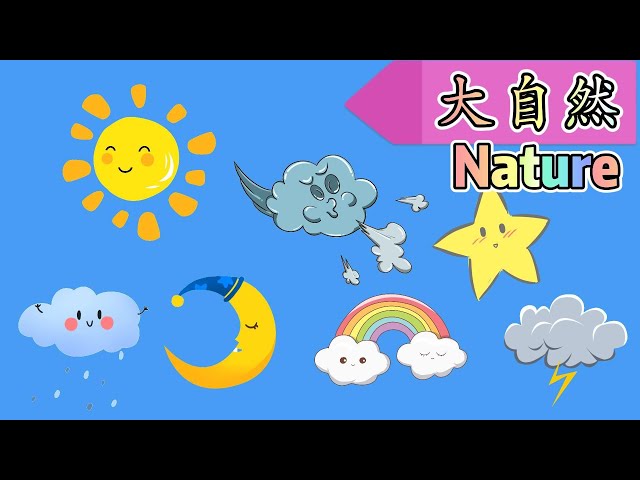 日月风云等大自然|Nature name in Chinese | 【大自然】1 | 学中文 | Learning Chinese | 中文加油站2022