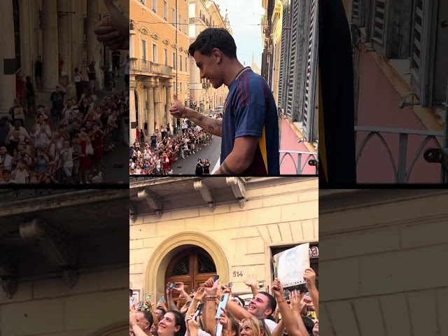 "Dybala Arrives in Style: A Hero's Welcome in Rome" #shorts #dybala