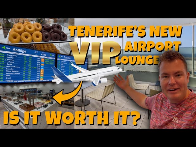 REFURBISHED VIP LOUNGE at Tenerife South Airport- Full Tour and Review! FILL YOUR BOOTS! ✈️