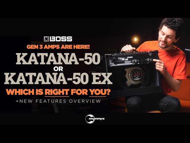 COMPARED: Boss GEN 3 Katana-50 & Katana-50 EX (also WOW! The new 'Pushed' Amp is really good!)