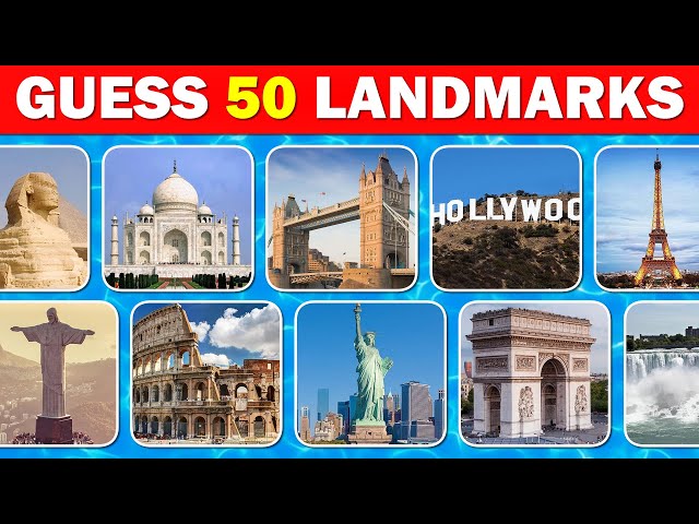 Guess the Famous Landmark Quiz... 50 Landmarks EVERYONE Should Know!