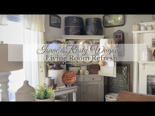 COUNTRY PRIMITIVE COTTAGE DECOR ~ 2025 LIVING ROOM DECOR REFRESH ~ DECORATING ROOM HOME TOUR