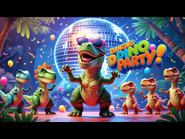 Dancing Dino Party | Fun Dinosaur Dance Song for Kids | #kidssong #cartoon