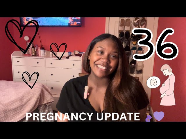 Pregnancy update ! 🤰🏾💜 || 36 weeks ! 😱