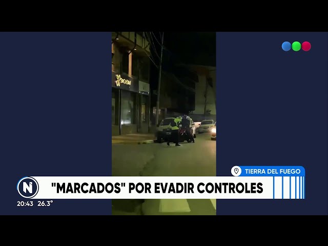 POLICÍAS marcan con PINTURA a MOTOCICLISTAS que EVADEN CONTROLES - Telefe Noticias