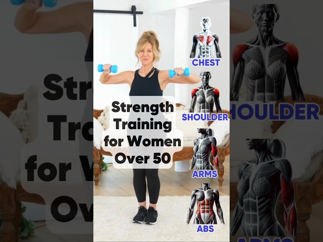 4 Must-Do Strength Moves Women Over 50! #shorts