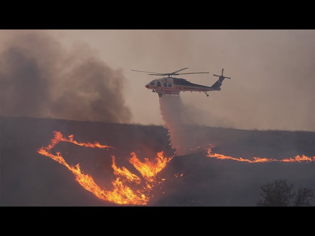 New wildfire raging north of downtown Los Angeles