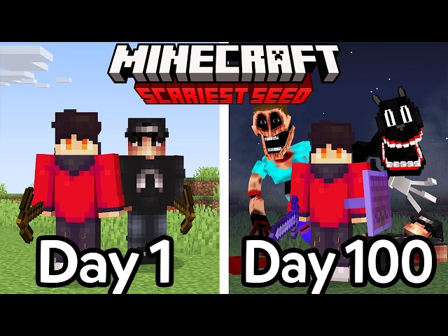 I Survived 100 Days on Minecraft's SCARIEST Seed..