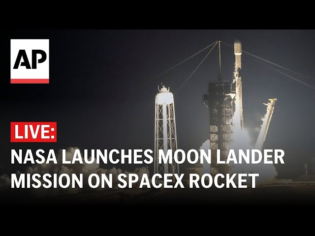 LIVE: NASA launches moon lander mission on SpaceX rocket