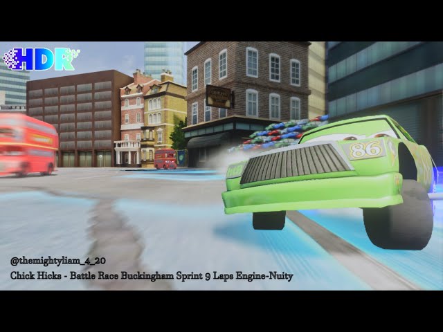 [HDR] Cars 2 The Video Game | Chick Hicks - Battle Race (EN) | Buckingham Sprint 9 Laps