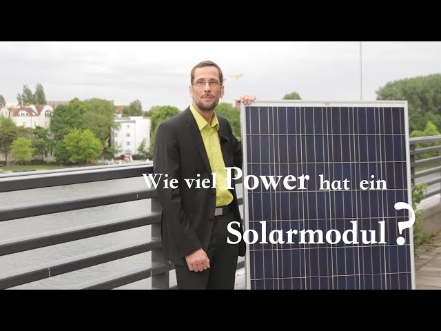 How much power does a solar module have?