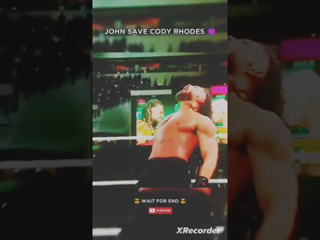 Wwe John cena save Cody Rhodes #wwe #shortsviral #shorts