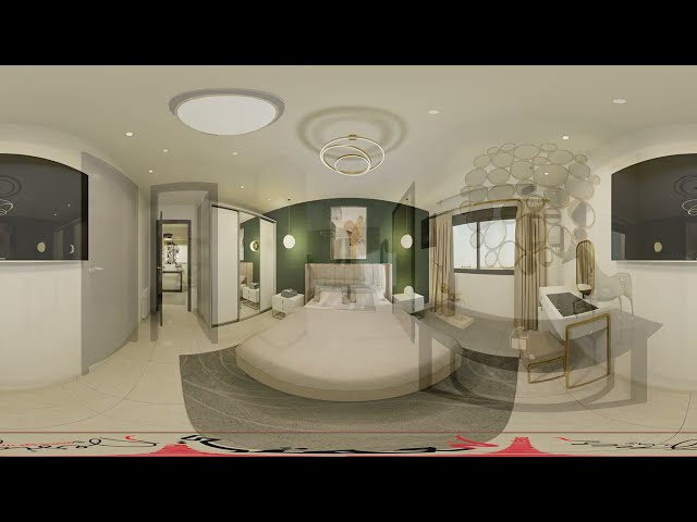 Virtual tour small apartment real estate / 360 panorama