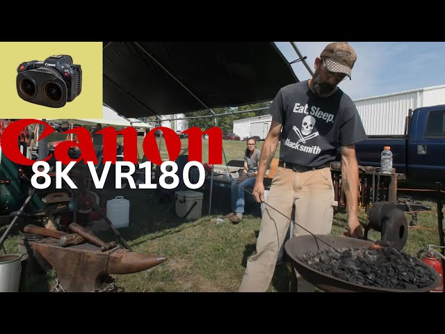 Blacksmith Part 3 at the Antique Machinery Show  Findlay Ohio 2023 Canon 8K60 VR180