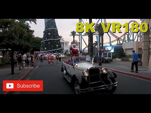 8K VR180 3D White Christmas Mrs Claus at Movieworld (Travel videos, ASMR/Music 4K/8K Metaverse)