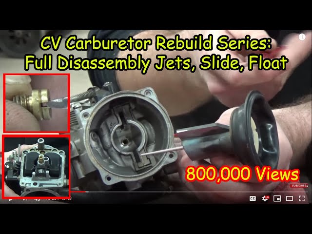 01 "How to" CV Carburetor : Disassembly Recording Jets and Settings Cleaning Carb Rebuild Series