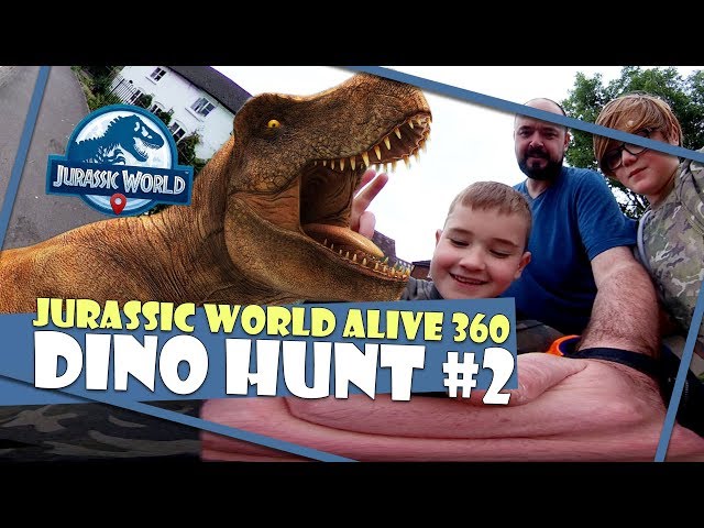 Dino Hunting in 360 // Jurassic World Alive #2 // Hardwicke Park