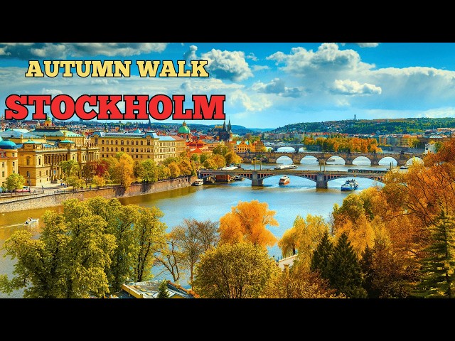 Stockholm Sweden Walk - Featuring AUTUMN COLORS in Central Park