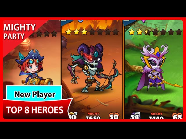 Mighty Party - Top 8 Heroes for New Players Sep 2021 - You Should Buy in Wish Shop