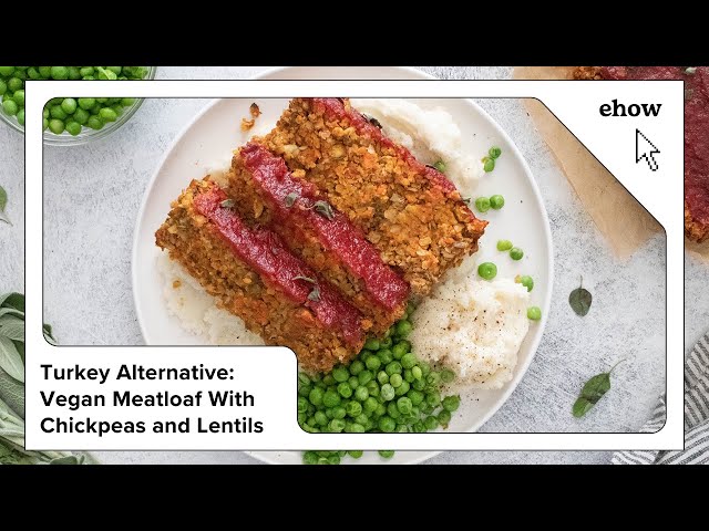 Turkey Alternative Vegan Meatloaf With Chickpeas and Lentils