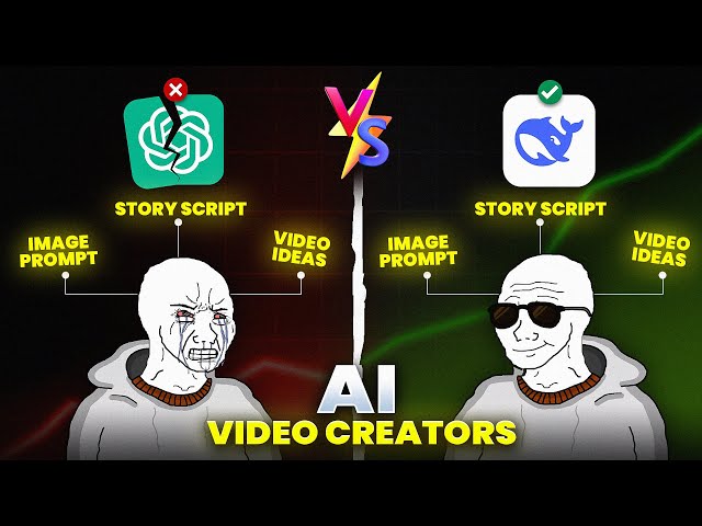 DeepSeek Vs ChatGPT For AI Content Creators | What's Best for Ai Video in 2025 | Live AI War