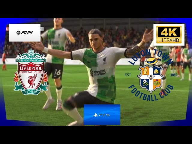 EA SPORTS FC 24 Liverpool vs Luton PS5 Saturday 4th November 2023 Kenilworth Road Career Gameplay