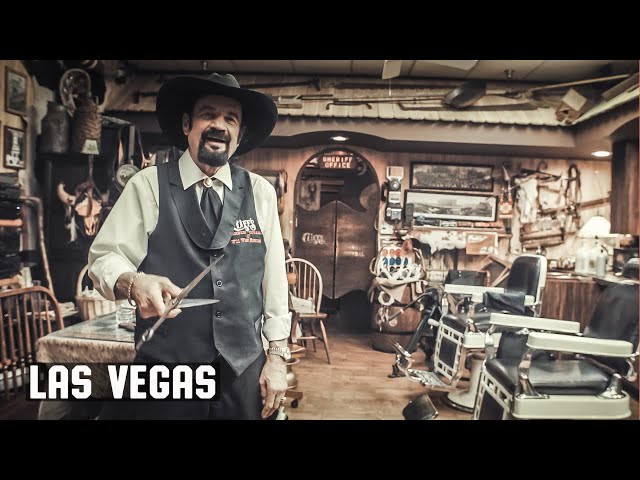 🇺🇸 Barbershop Tour of Cliff's Barber Corral | Las Vegas