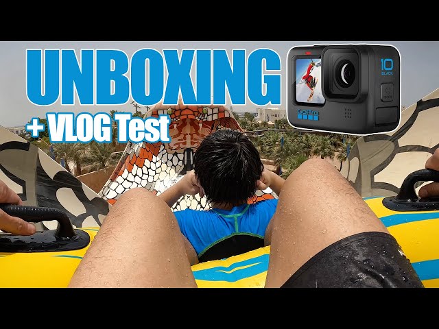 Unboxing GoPro Hero 10 Black + Water Park Test | Desert Falls (VLOG 148)