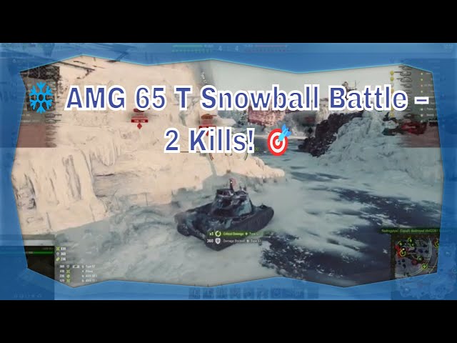 ❄️ AMG 65 T Snowball Battle – 2 Kills! 🎯