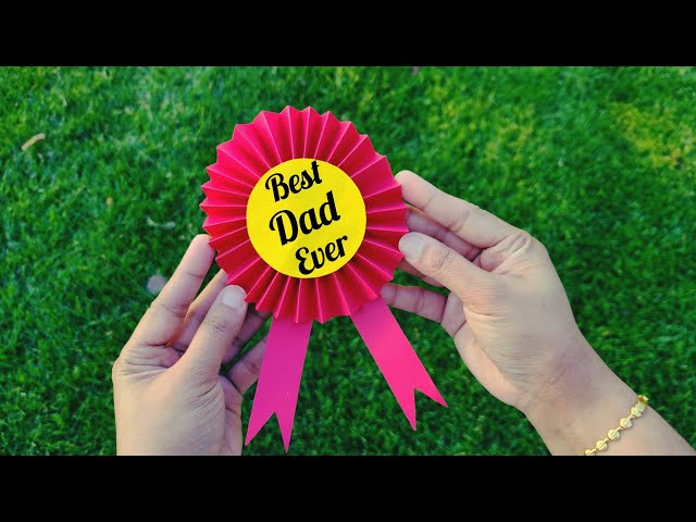 Award Ribbon for Dad | DIY Father's Day Gift Ideas | Paper Award Ribbon