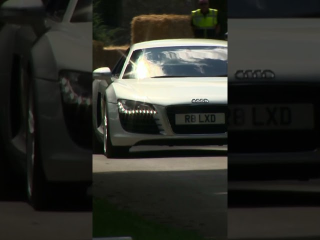 Audi R8 driving at the Beaulieu Supercar Weekend #automobile #beaulieu #car #supercars