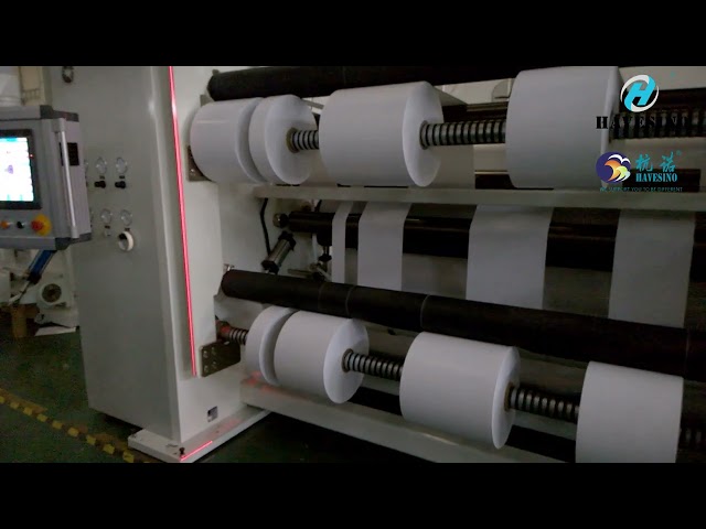 Use Friendly 200mm Adhesive Label Slitting  Rewinding Machine