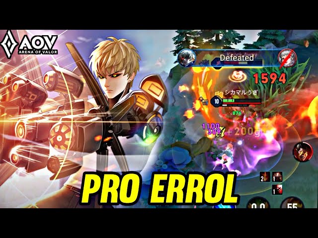 AOV : ERROL GAMEPLAY | PRO ERROL - ARENA OF VALOR LIÊNQUÂNMOBILE ROV