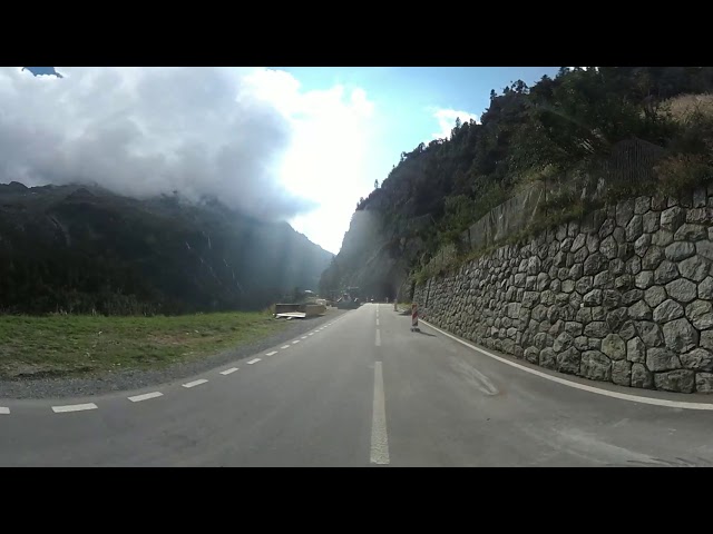 Descending Susten pass Switzerland in 360