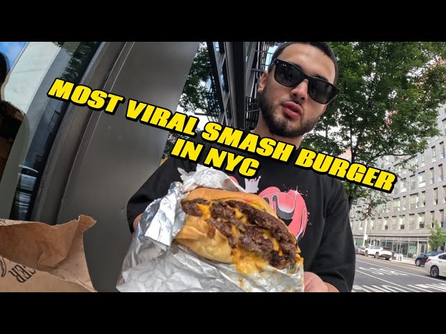 Trying the most viral smash burger in NYC!