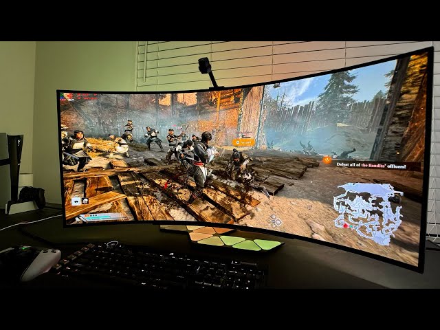 Dynasty Warriors Origins is INCREDIBLE on this LG 45" UltraWide OLED | BEST Gaming Monitor with HDR