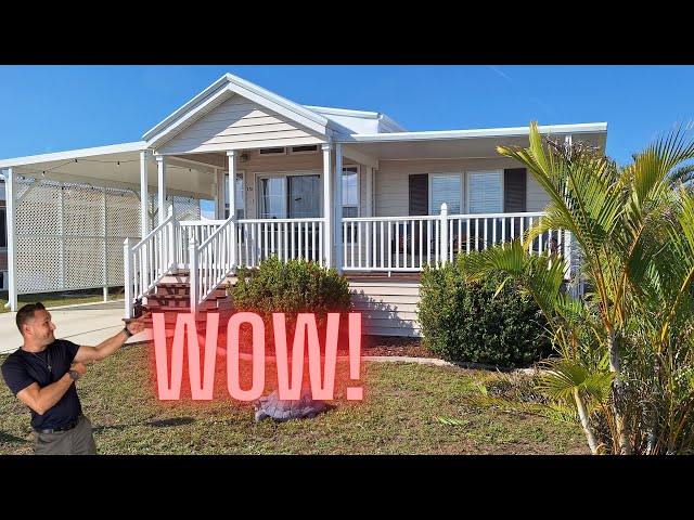 Huge Deck On This Fantastic Home That Needs Sold (Harbor Lakes MHP Port Charlotte Florida)!