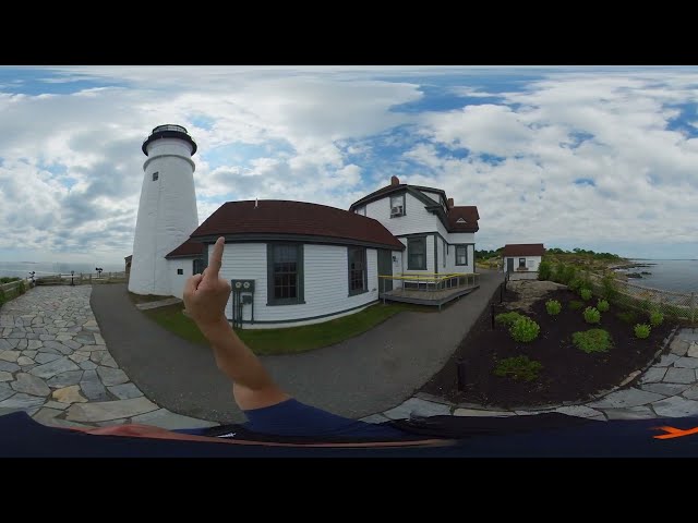 Virtual Tour Around the Portland Head Light 360 Video